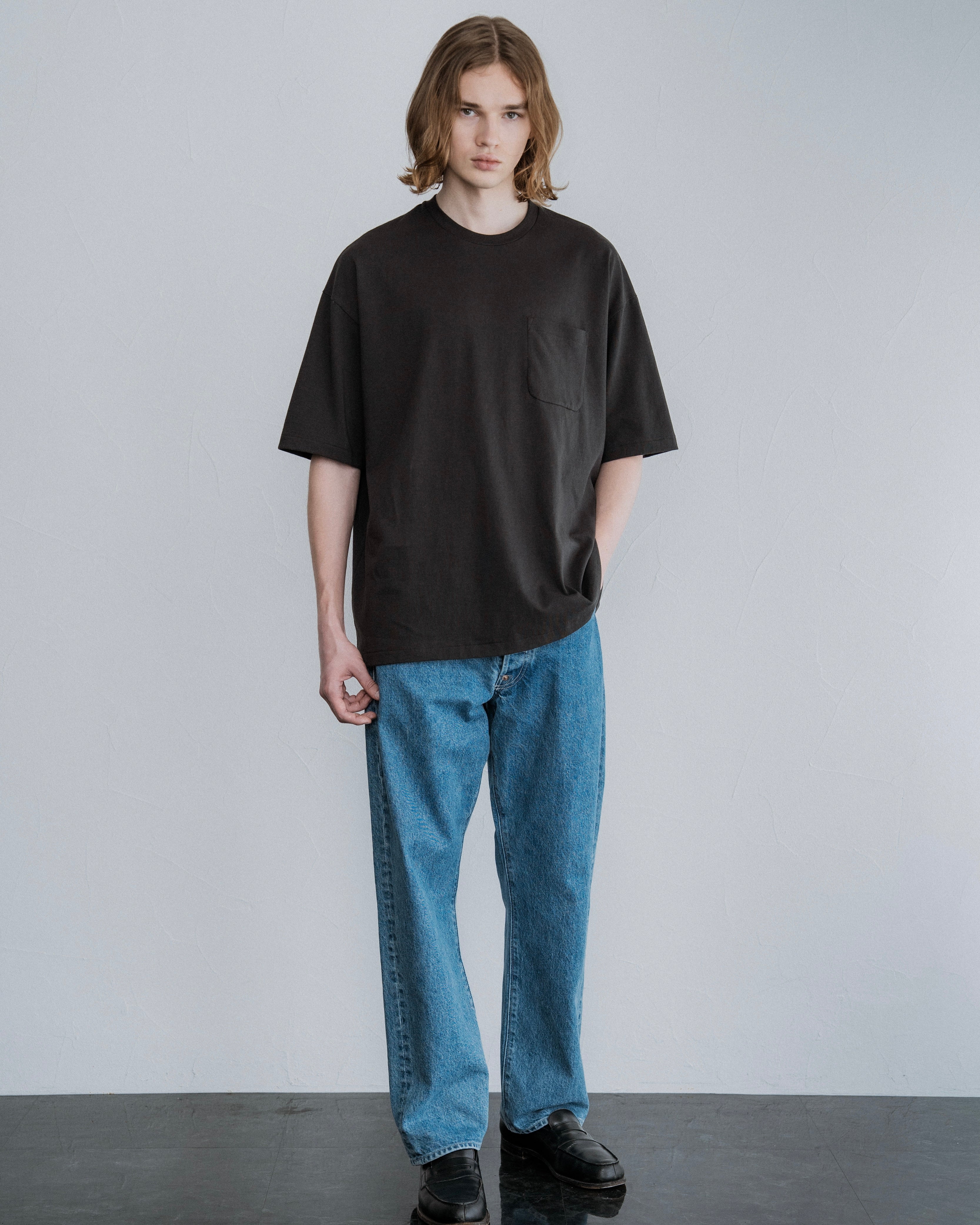 FOUNDOUR COTTON SHORT SLEEVE POCKET TEE BLACK（ファウンダコットンショートスリーブポケットTシャツブラック）｜ONLINE BOUTIQUE（オンラインブティック）