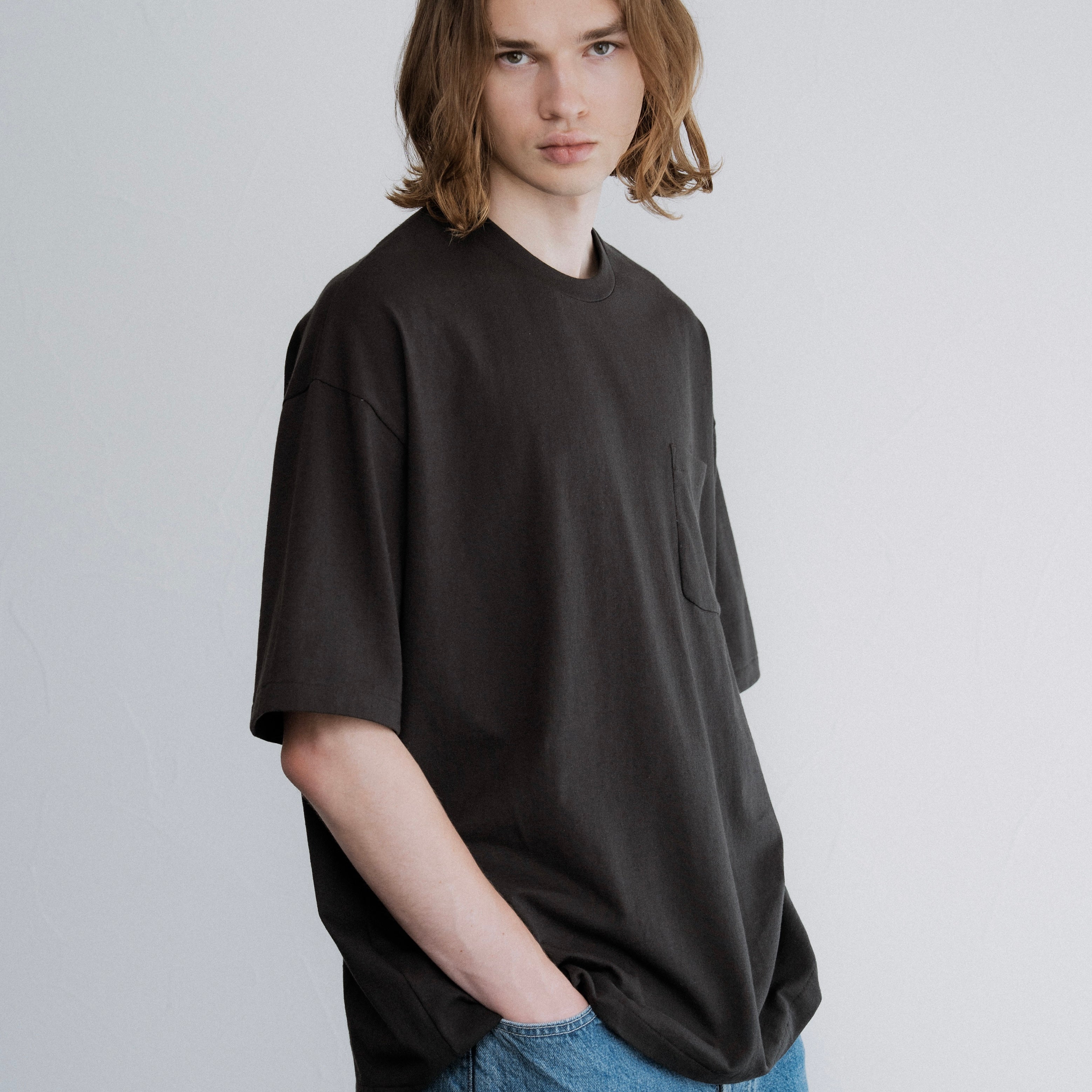 FOUNDOUR COTTON SHORT SLEEVE POCKET TEE BLACK（ファウンダコットンショートスリーブポケットTシャツブラック）｜ONLINE BOUTIQUE（オンラインブティック）