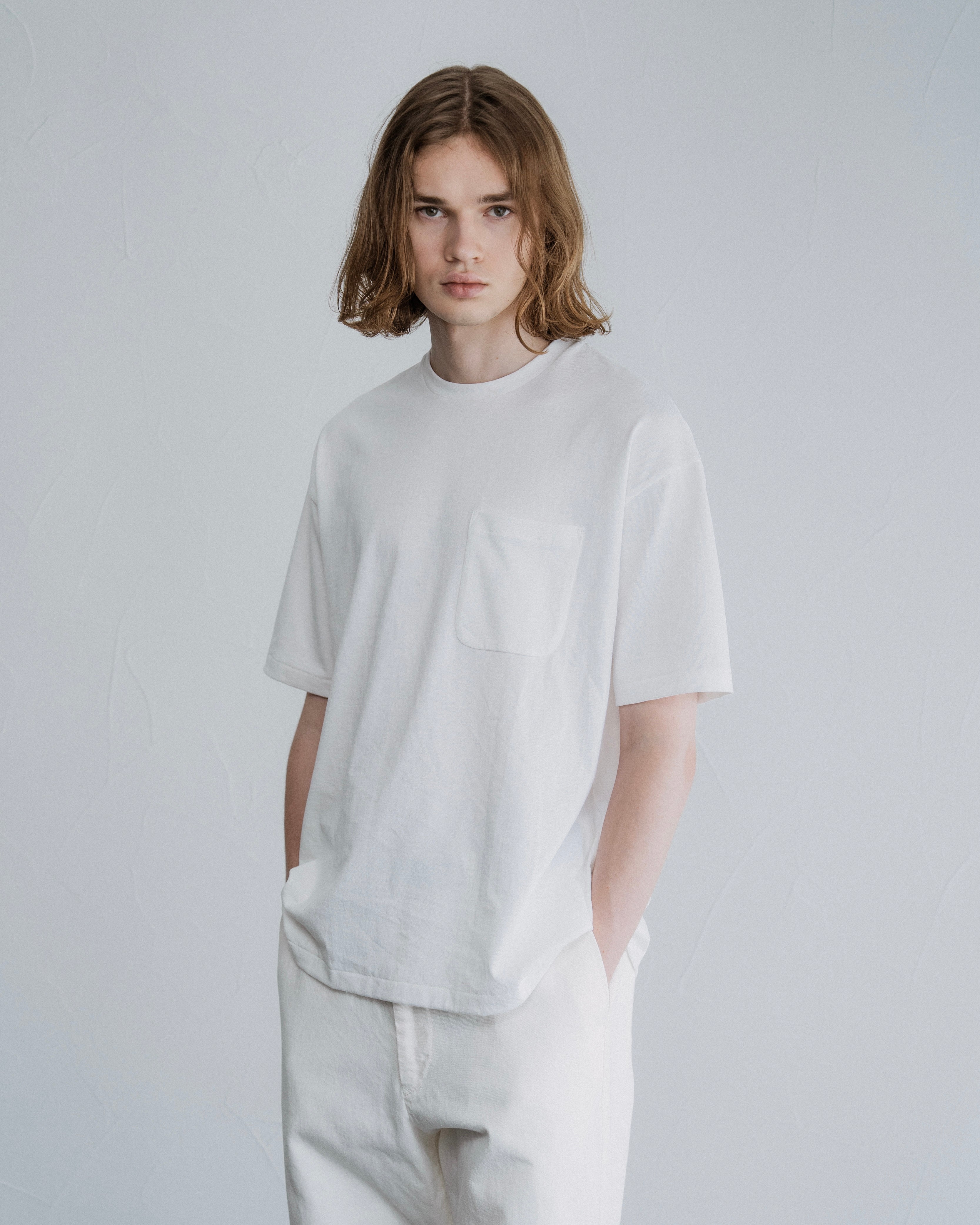 FOUNDOUR COTTON SHORT SLEEVE POCKET TEE WHITEE（ファウンダコットンショートスリーブポケットTシャツホワイト）｜ONLINE BOUTIQUE（オンラインブティック）