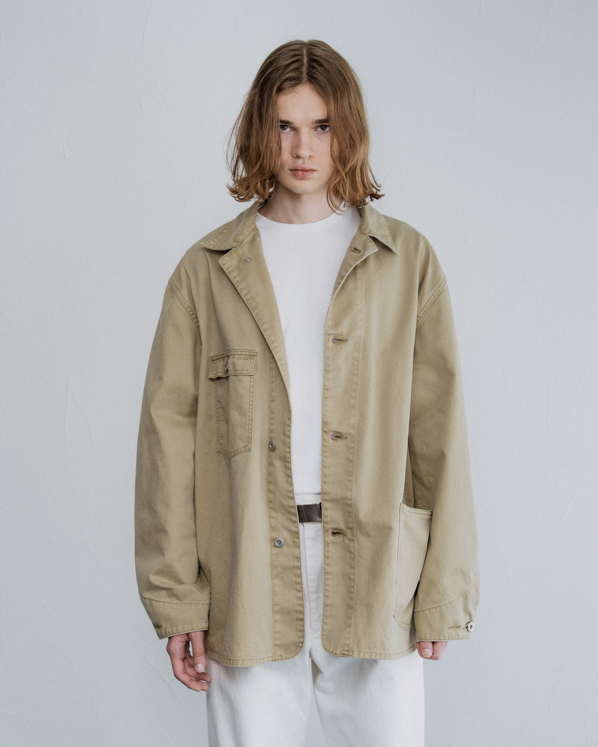 FOUNDOUR COTTON CHINO COVERALL BEIGE（ファウンダコットンチノカバーオールベージュ）｜ONLINE BOUTIQUE（オンラインブティック）