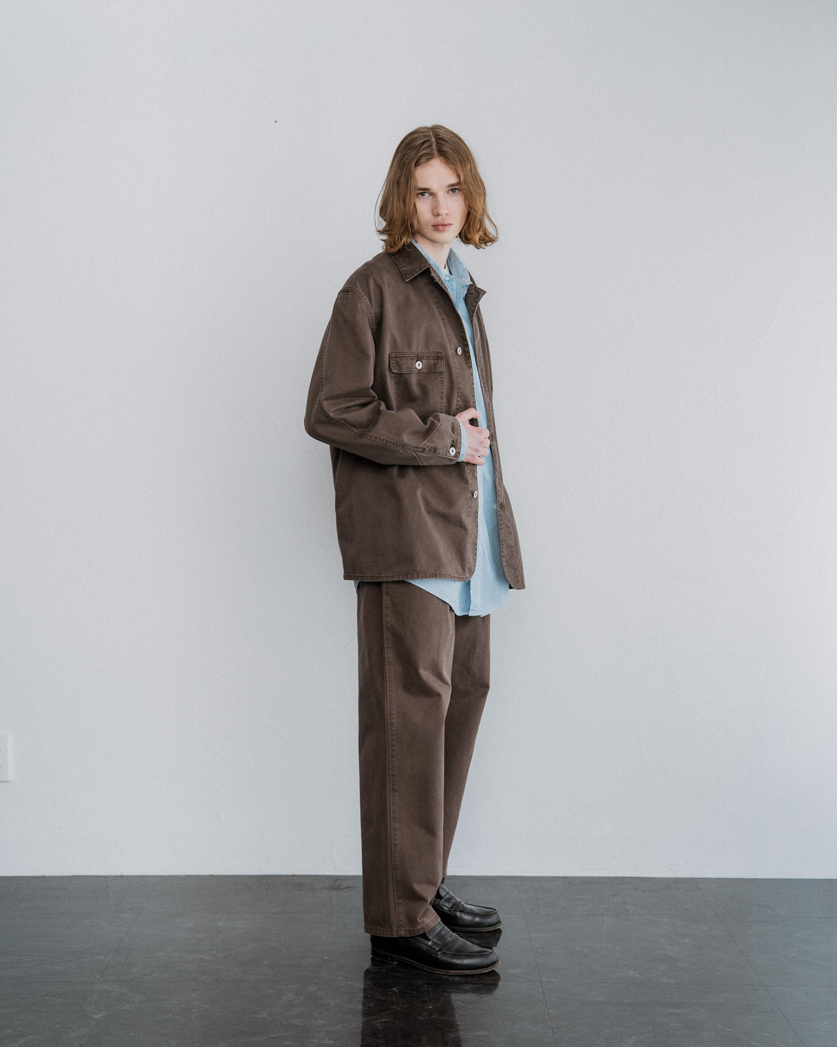 FOUNDOUR COTTON CHINO COVERALL BROWN（ファウンダコットンチノカバーオールブラウン）｜ONLINE BOUTIQUE（オンラインブティック）
