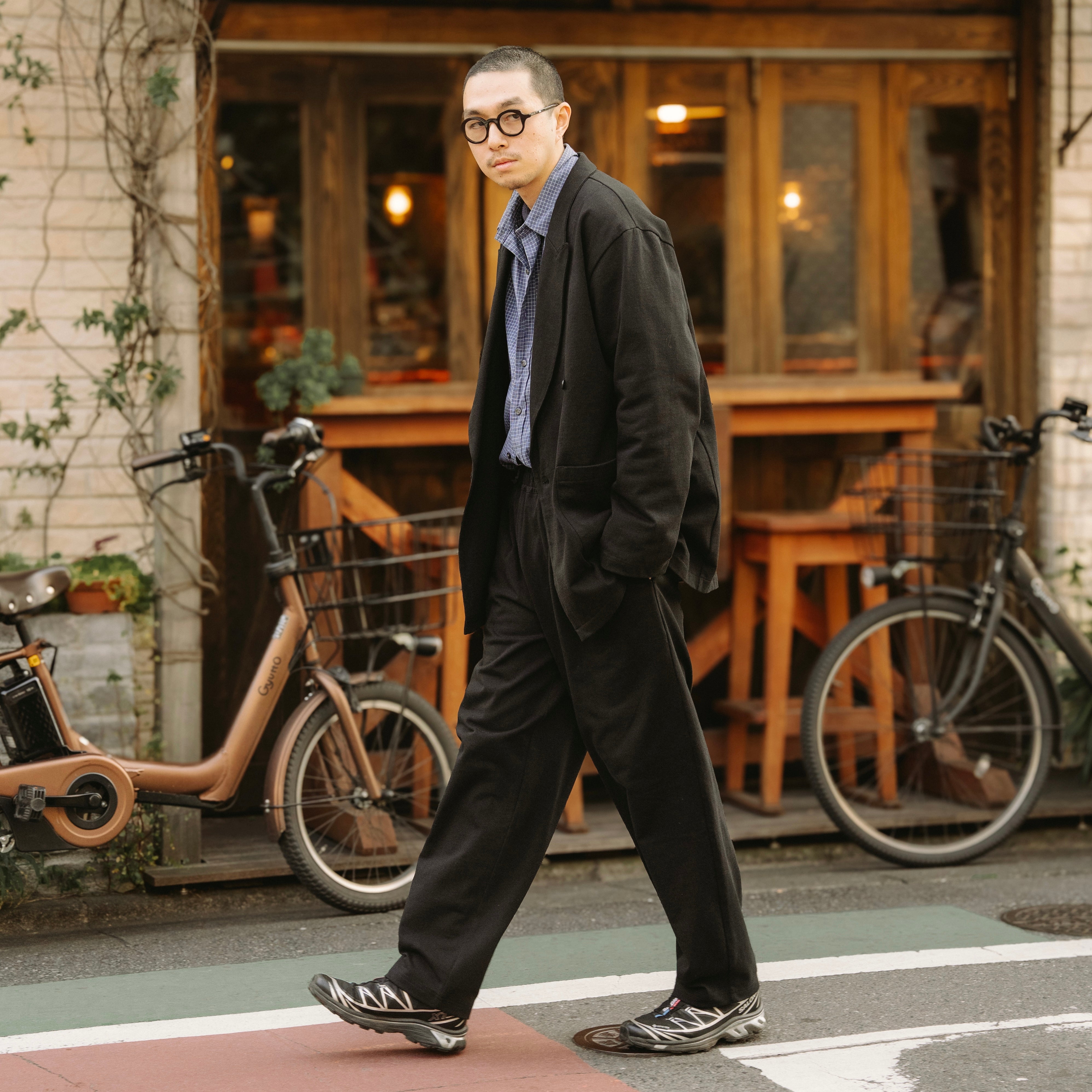 FRUIT OF THE LOOM ATHLETIC FORMAL DOUBLE SUIT BLACK（フルーツオブザルームアスレチックフォーマルダブルスーツブラック）｜ONLINE BOUTIQUE（オンラインブティック）