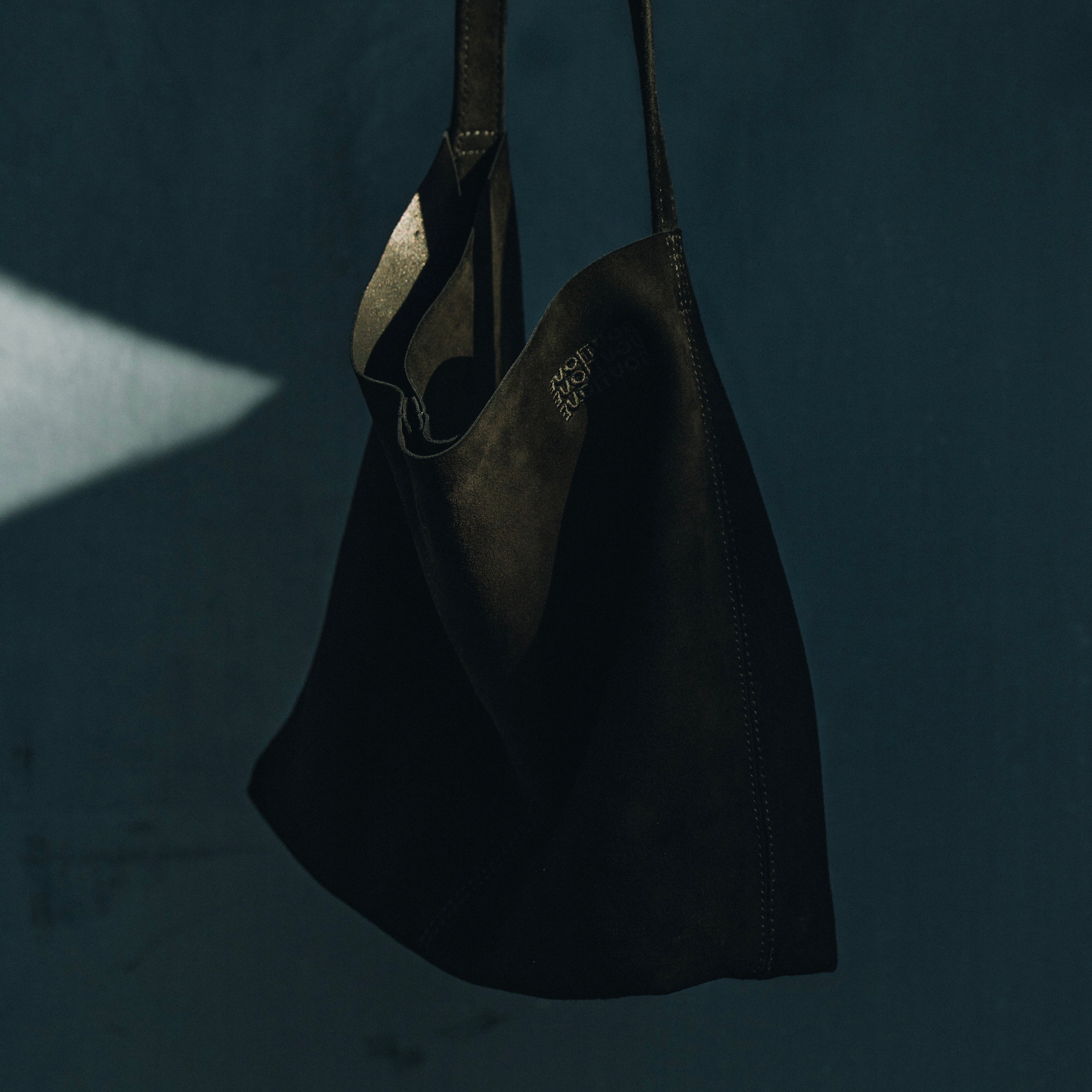 Morphee × BOUTIQUE OIL SUEDE BLACK BAG（モルフェ×ブティックオイル