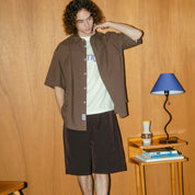 BOUTIQUE WIDE EASY SHORTS BROWN（ブティックバワイドイージーショーツブラウン）｜ONLINE BOUTIQUE（オンラインブティック）