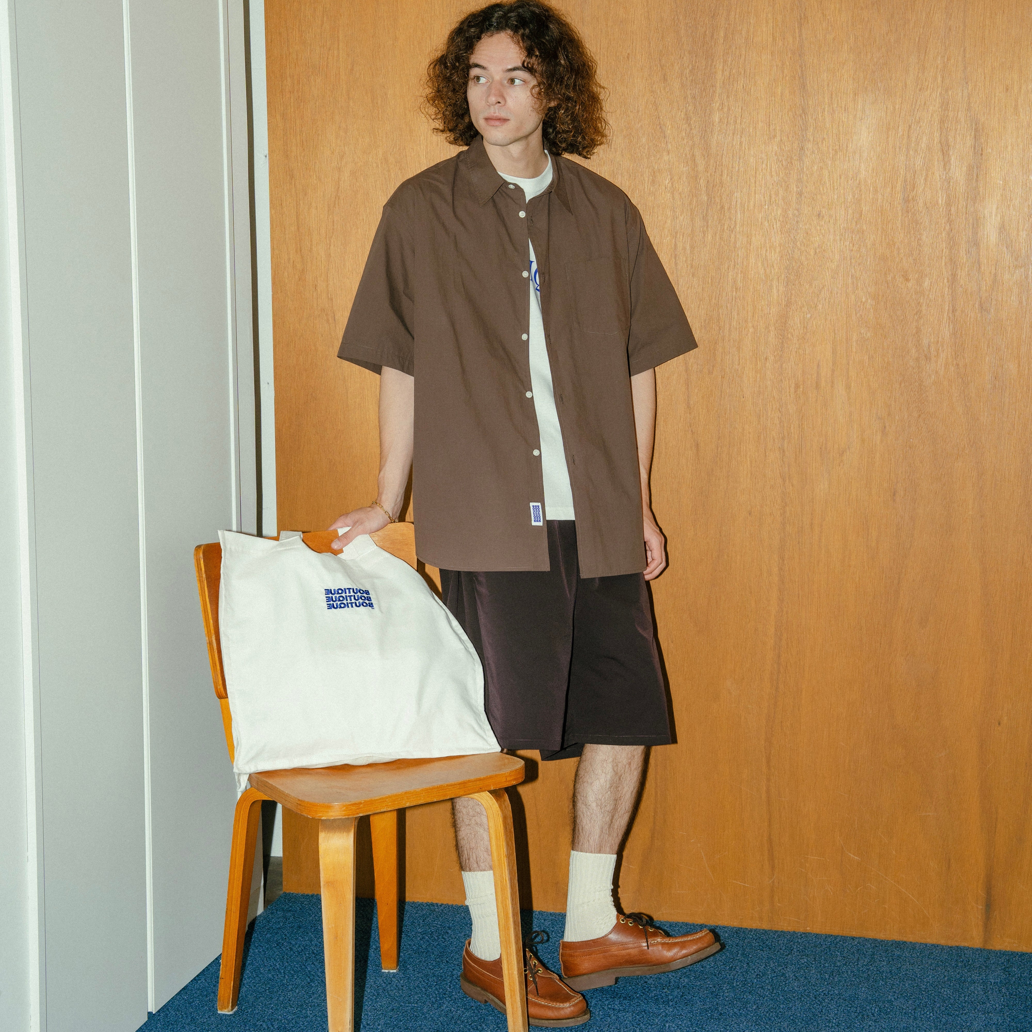 BOUTIQUE FABRIC TOTE BAG WHITE（ブティックファブリックトートバッグホワイト）｜ONLINE BOUTIQUE（オンラインブティック）