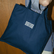 BOUTIQUE FABRIC TOTE BAG NAVY（ブティックファブリックトートバッグネイビー）｜ONLINE BOUTIQUE（オンラインブティック）