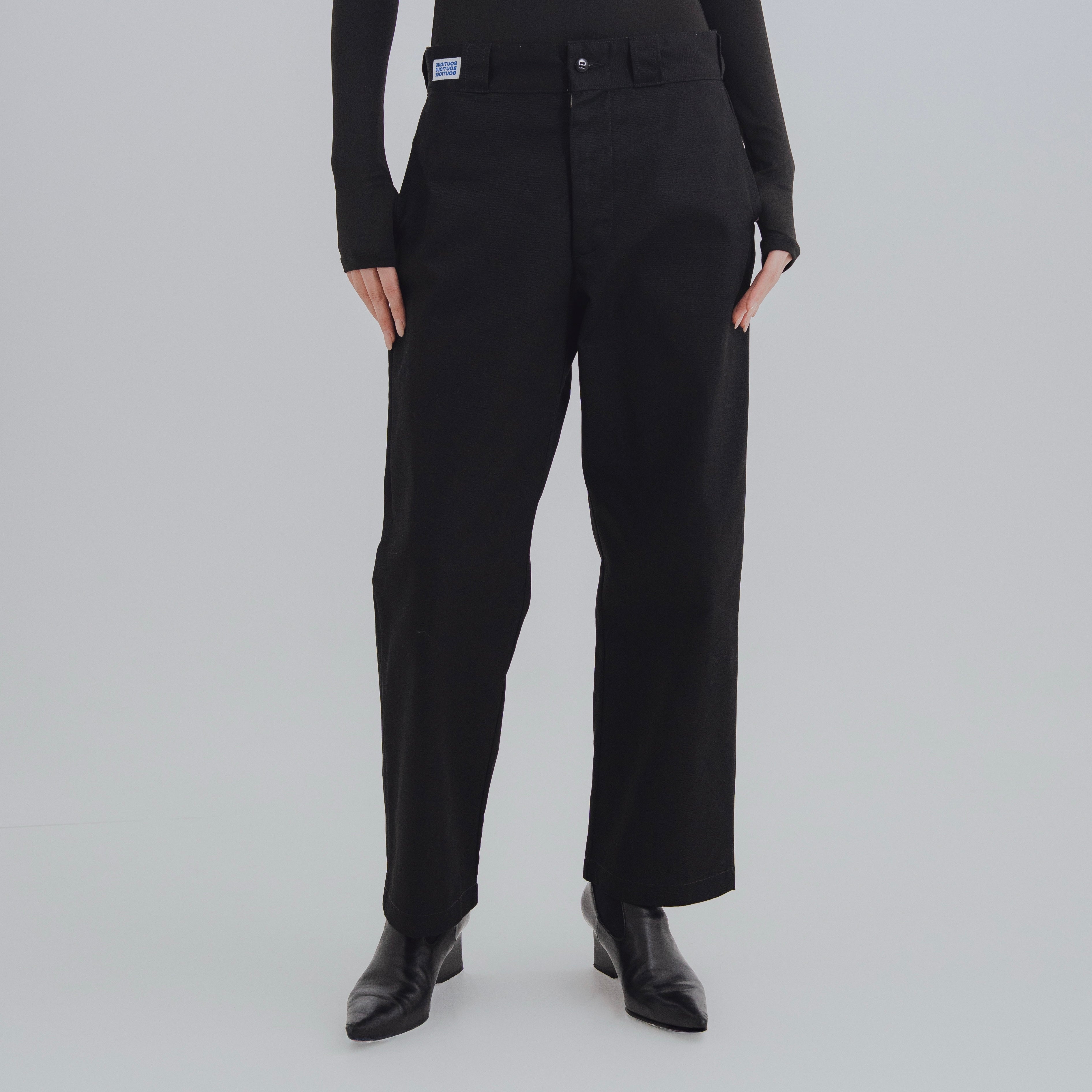 Dickies®︎ × BOUTIQUE 30-25 WORK TROUSERS BLACK（ディッキーズ×ブティック30-25ワークトラウザーブラック）｜ONLINE BOUTIQUE（オンラインブティック）