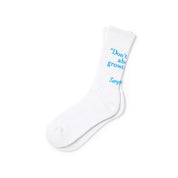 Samplee Don’t Worry Socks White/Blue（サンプリードントウォーリーソックスホワイト/ブルー）｜ONLINE BOUTIQUE（オンラインブティック）