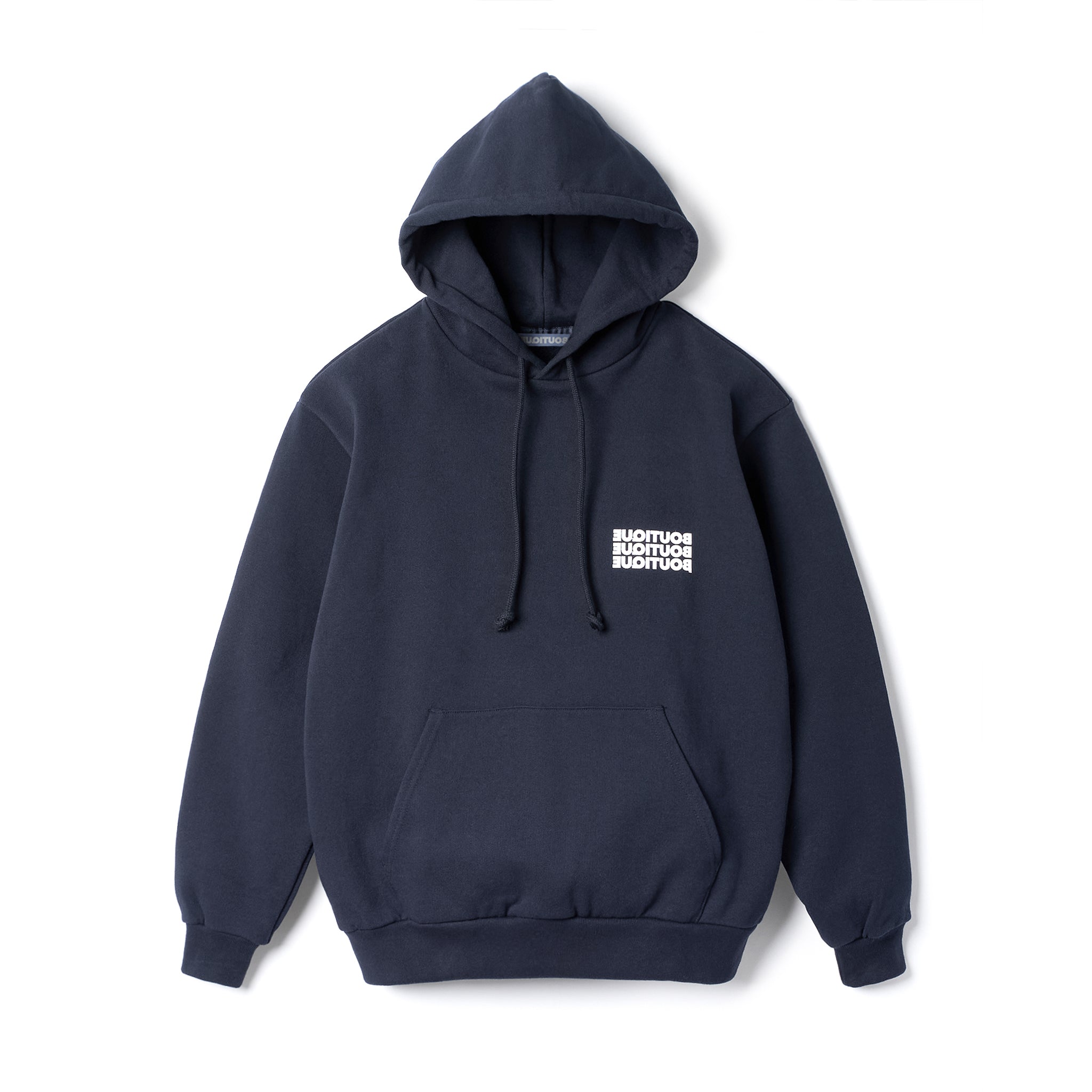 BOUTIQUE PULLOVER HOODIE NAVY（ブティックプルオーバーフーディーネイビー）｜ONLINE BOUTIQUE（オンラインブティック）