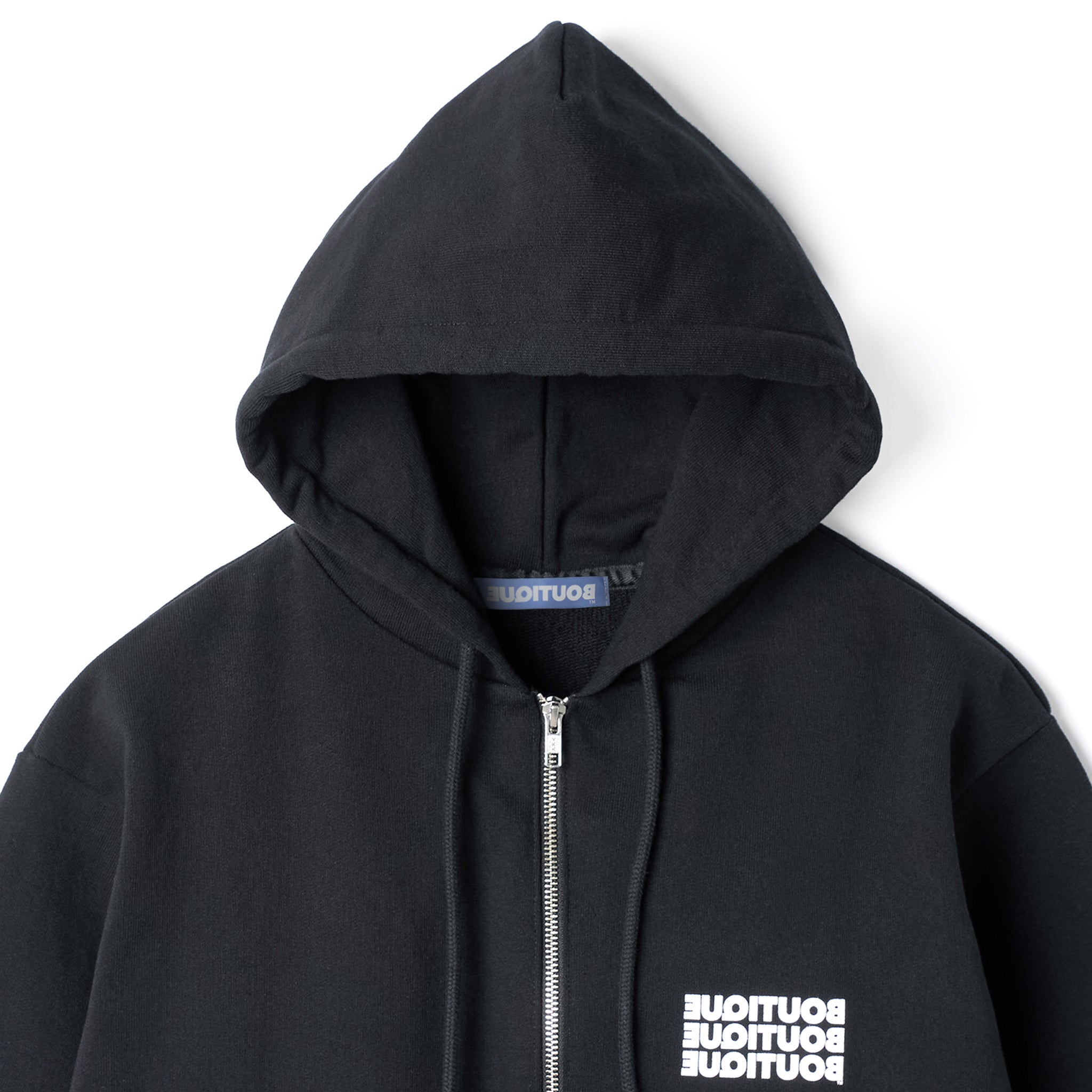BOUTIQUE ZIP UP HOODIE BLACK（ブティックジップアップフーディーブラック）｜ONLINE BOUTIQUE（オンラインブティック）