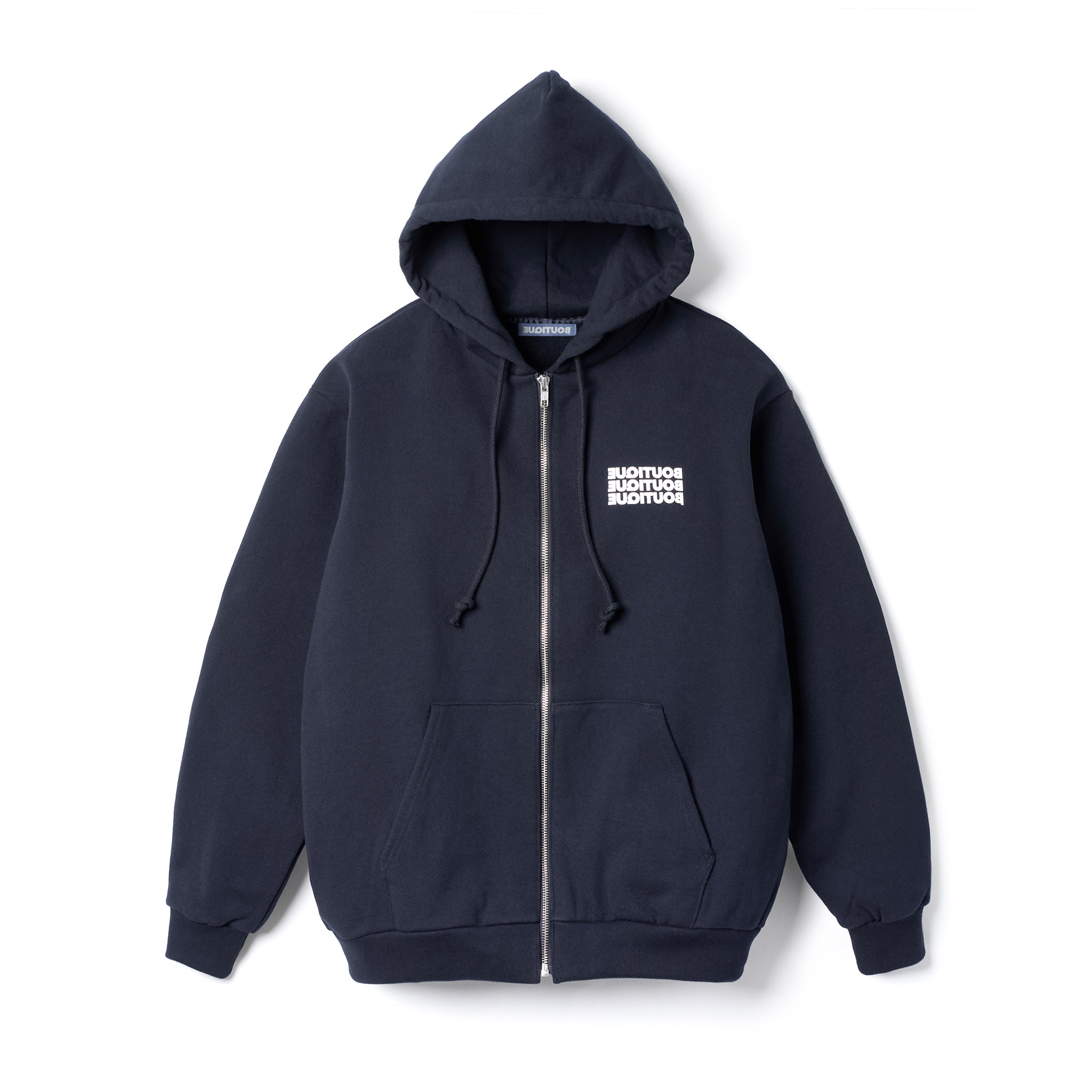 BOUTIQUE ZIP UP HOODIE NAVY（ブティックジップアップフーディーネイビー）｜ONLINE BOUTIQUE（オンラインブティック）