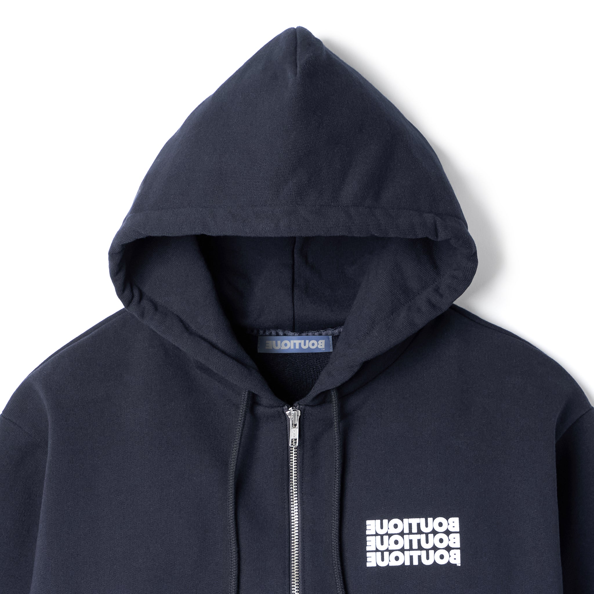 BOUTIQUE ZIP UP HOODIE NAVY（ブティックジップアップフーディーネイビー）｜ONLINE BOUTIQUE（オンラインブティック）