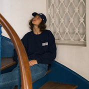 BOUTIQUE CREW NECK SWEAT NAVY（ブティッククルーネックスウェットネイビー）｜ONLINE BOUTIQUE（オンラインブティック）