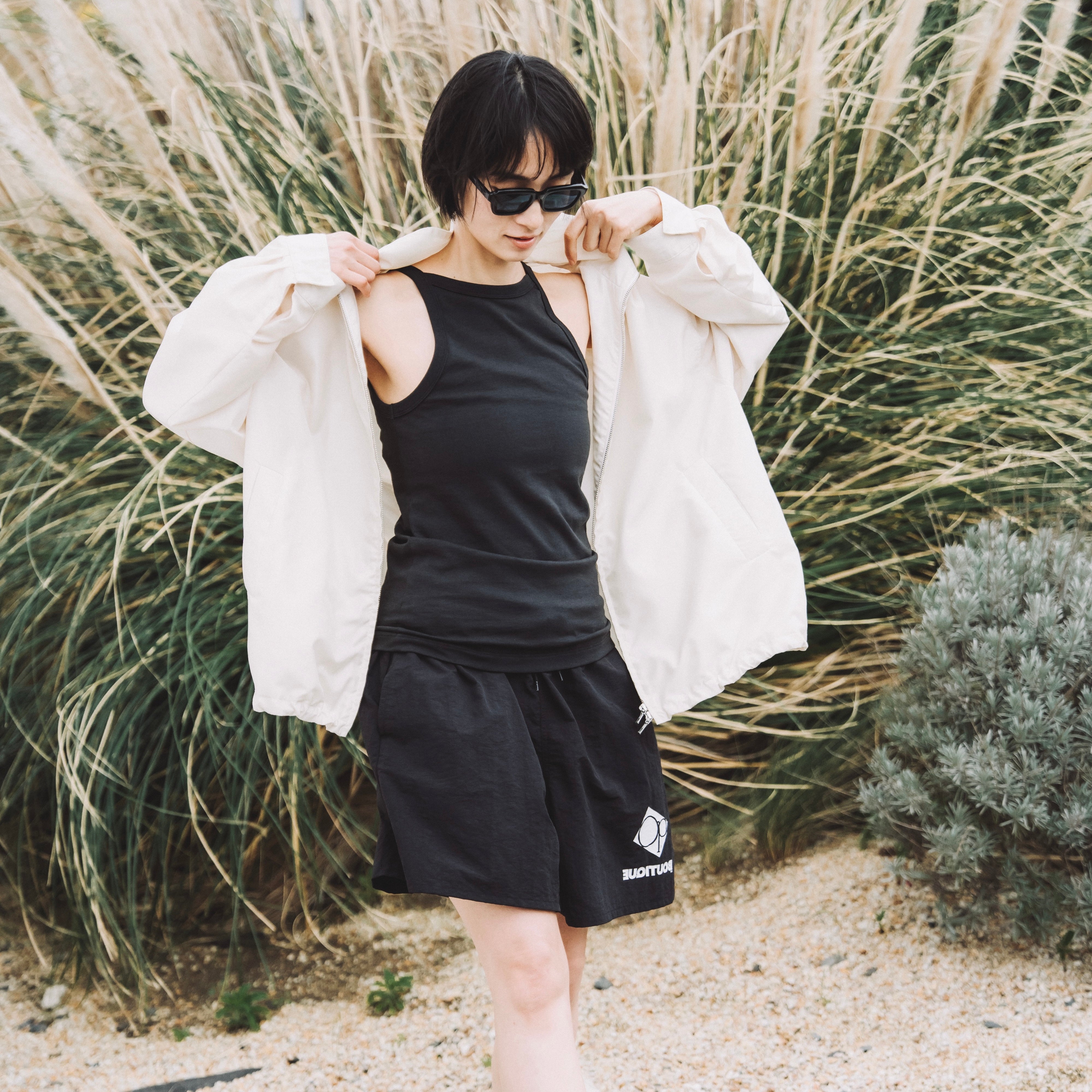 BOUTIQUE × Ocean Pacific SIGNATURE BAGGY SHORTS BLACK（ブティック×オーシャンパシフィックシグネチャーバギーショーツブラック）｜ONLINE BOUTIQUE（オンラインブティック）