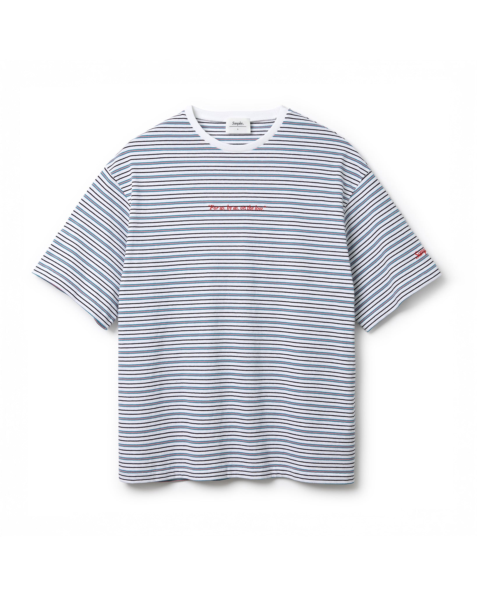 Samplee COTTTON MULTI STRIPE S/S TEE（サンプリー コットンマルチストライプショートスリーブTシャツ）｜ONLINE BOUTIQUE（オンラインブティック）