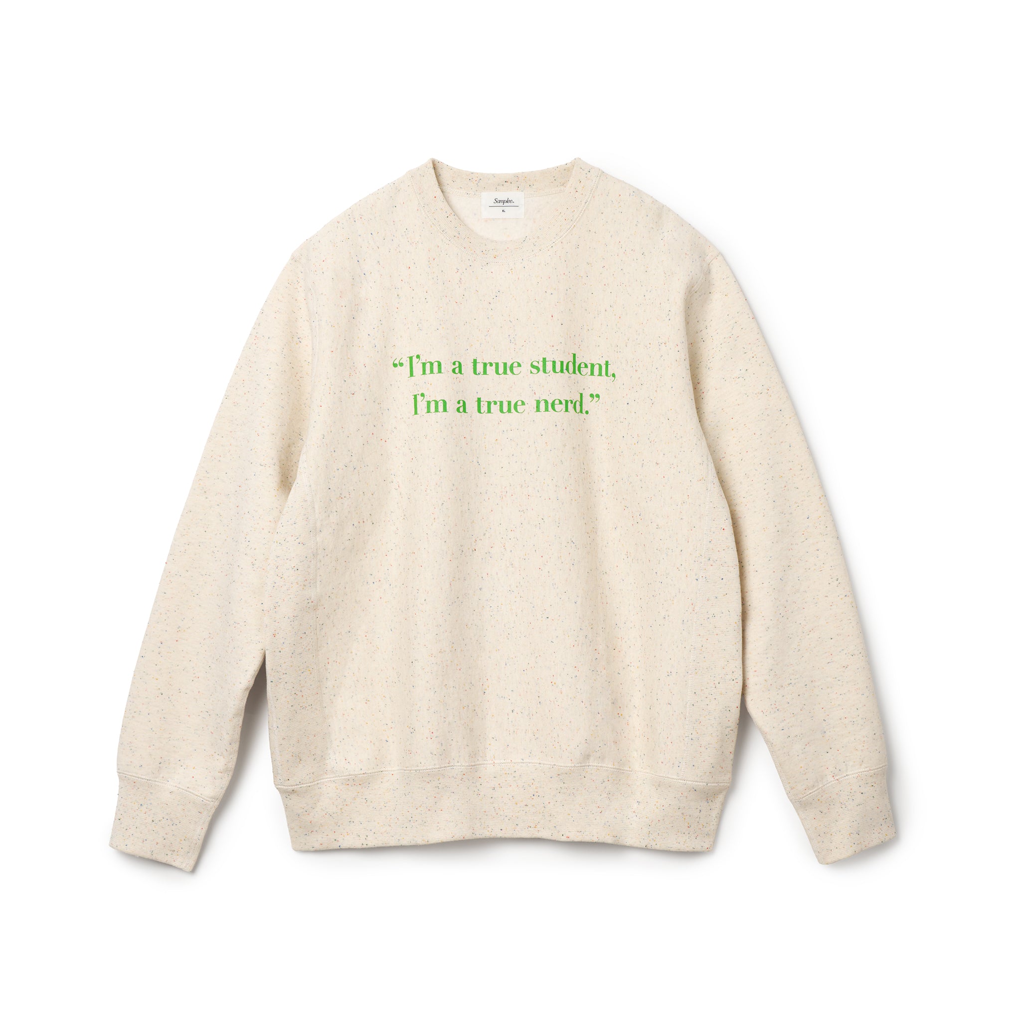 Samplee Student and Nerd Crewneck Sweatshirt（サンプリー ステューデントアンドナードクルーネックスウェット）｜ONLINE BOUTIQUE（オンラインブティック）