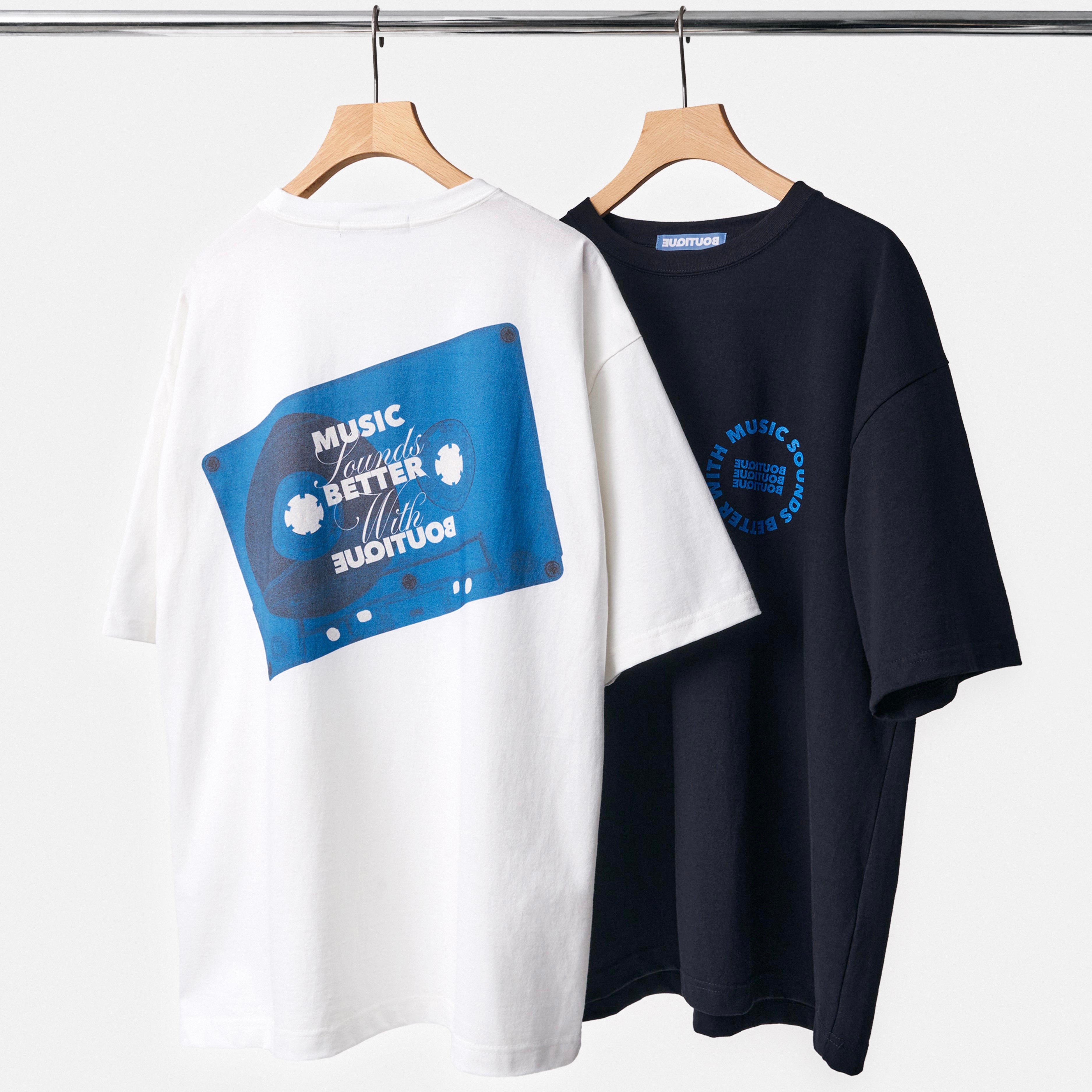 BOUTIQUE CASSETTE TAPE TEE BLACK（ブティックカセットテープTシャツブラック）｜ONLINE BOUTIQUE（オンラインブティック）