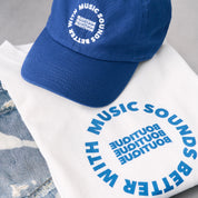MUSIC SOUNDS BETTER WITH BOUTIQUE TEE WHITE（ミュージックサウンドベターウィズブティックTシャツホワイトホワイト）｜ONLINE BOUTIQUE（オンラインブティック）