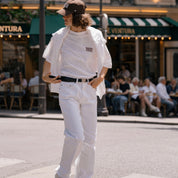 BOUTIQUE TEE WHITE & BROWN（ブティックTシャツホワイト＆ブラウン）｜ONLINE BOUTIQUE（オンラインブティック）
