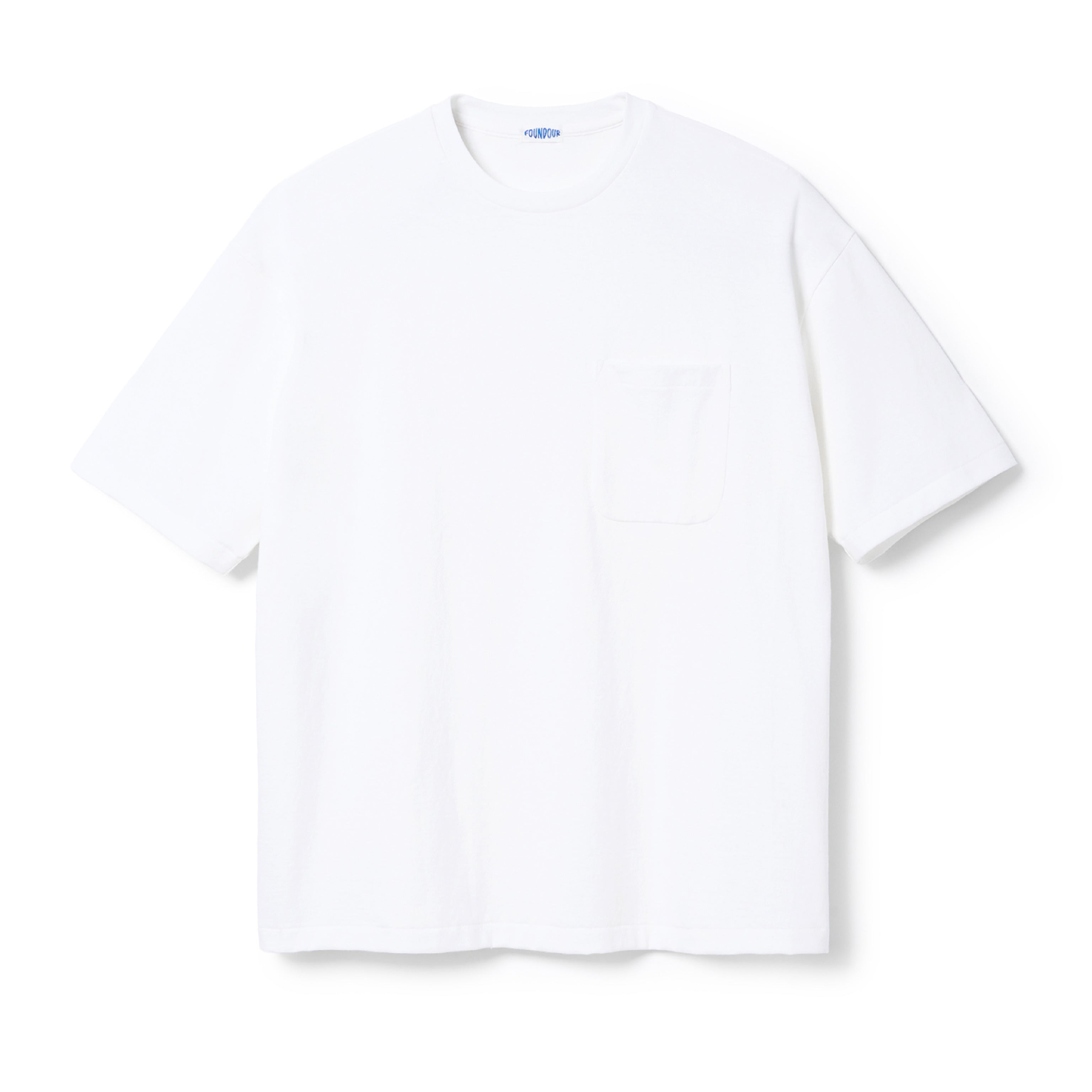 FOUNDOUR COTTON SHORT SLEEVE POCKET TEE WHITEE（ファウンダコットンショートスリーブポケットTシャツホワイト）｜ONLINE BOUTIQUE（オンラインブティック）