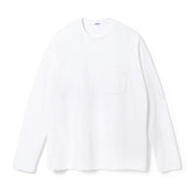 FOUNDOUR COTTON LONG SLEEVE POCKET TEE WHITE（ファウンダコットンロングスリーブポケットロングスリーブTシャツホワイト）｜ONLINE BOUTIQUE（オンラインブティック）