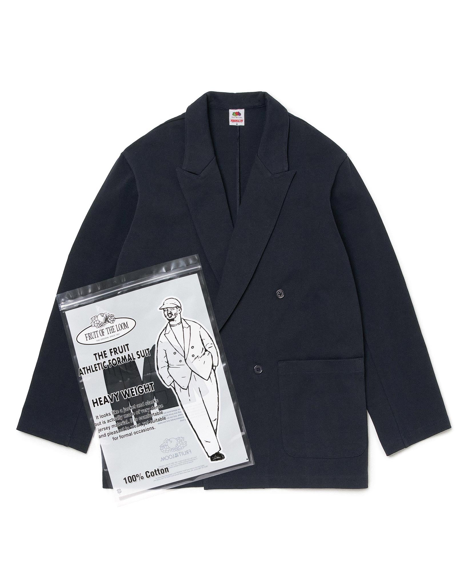 FRUIT OF THE LOOM ATHLETIC FORMAL DOUBLE SUIT NAVY（フルーツオブザルームアスレチックフォーマルダブルスーツネイビー）｜ONLINE BOUTIQUE（オンラインブティック）