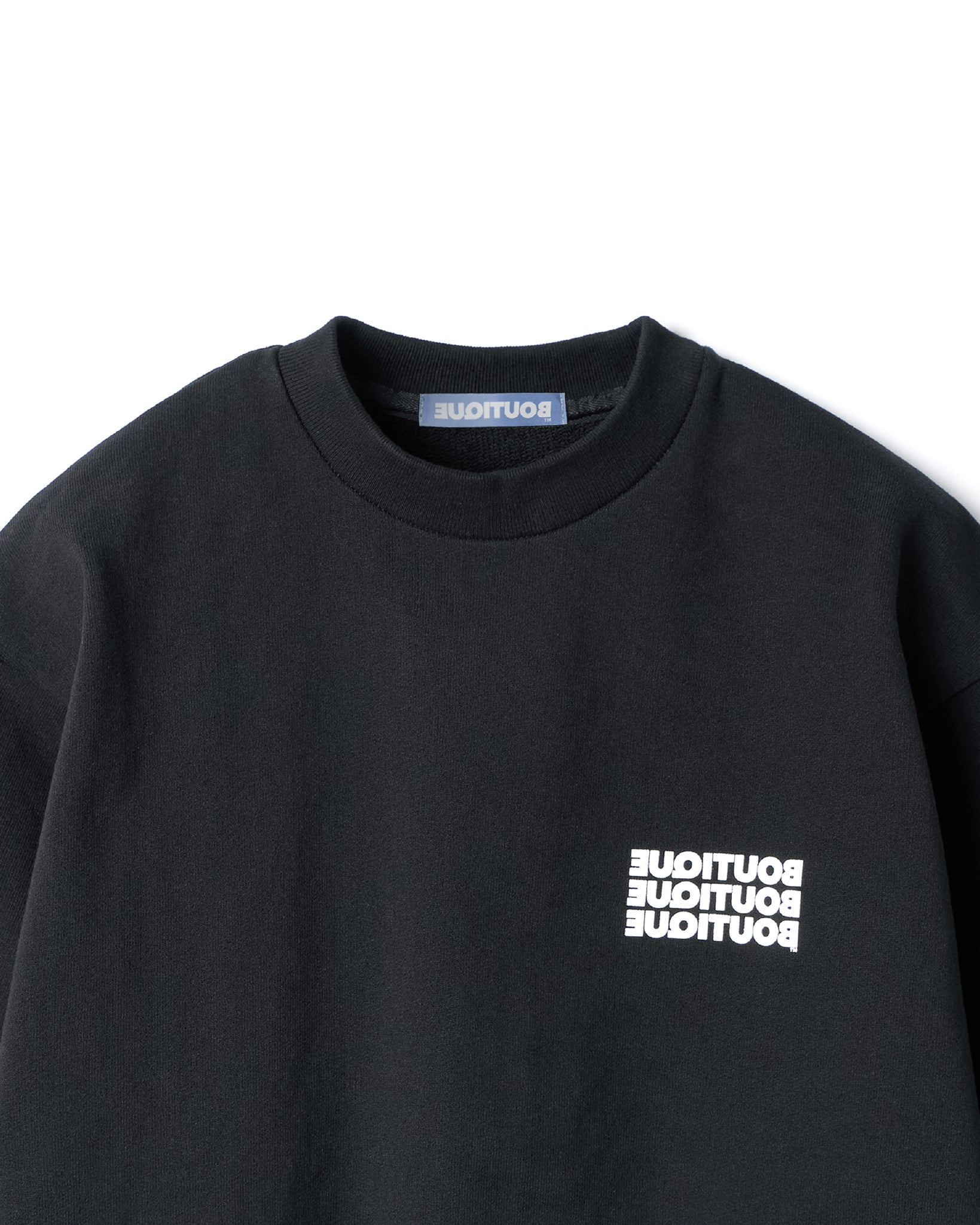 BOUTIQUE CREW NECK SWEAT BLACK（ブティッククルーネックスウェットブラック）｜ONLINE BOUTIQUE（オンラインブティック）