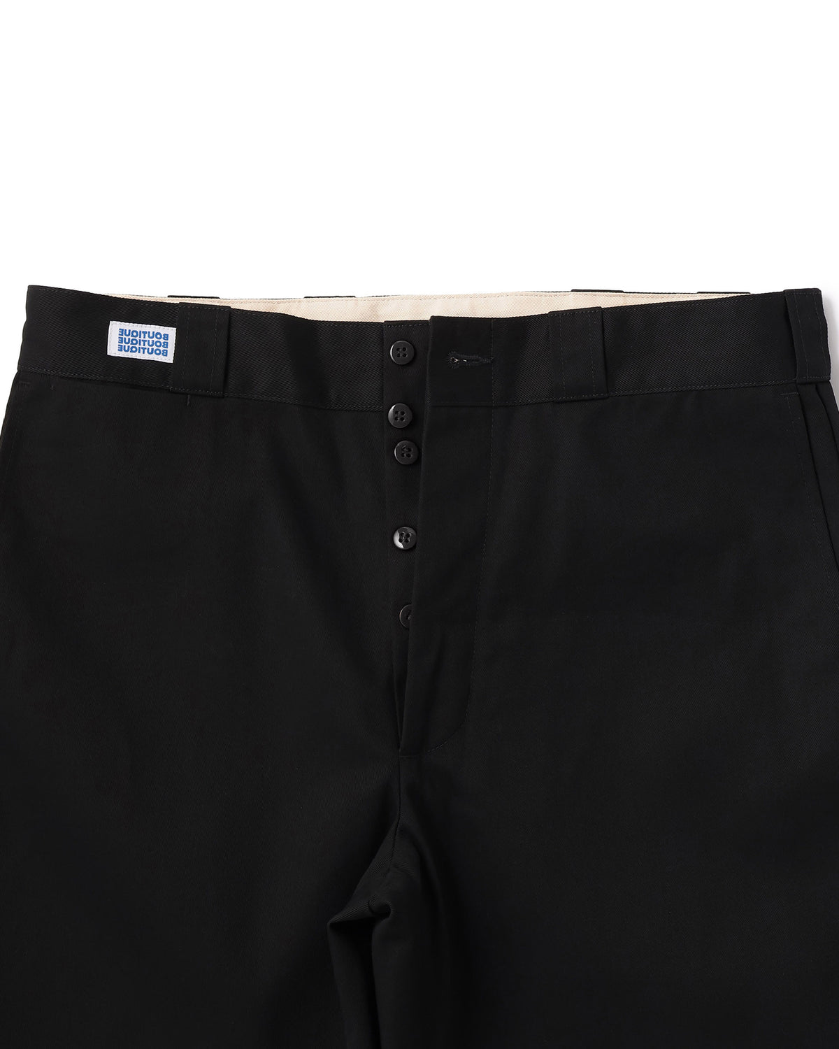 Dickies®︎ × BOUTIQUE 30-25 WORK TROUSERS BLACK（ディッキーズ×ブティック30-25ワークトラウザーブラック）｜ONLINE BOUTIQUE（オンラインブティック）