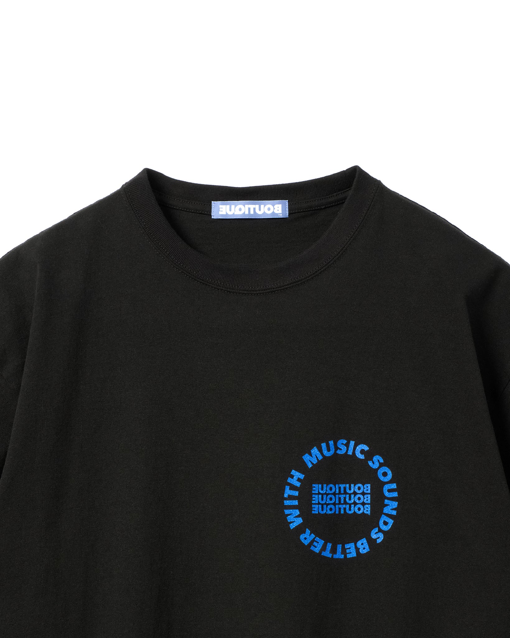 BOUTIQUE CASSETTE TAPE TEE BLACK（ブティックカセットテープTシャツ