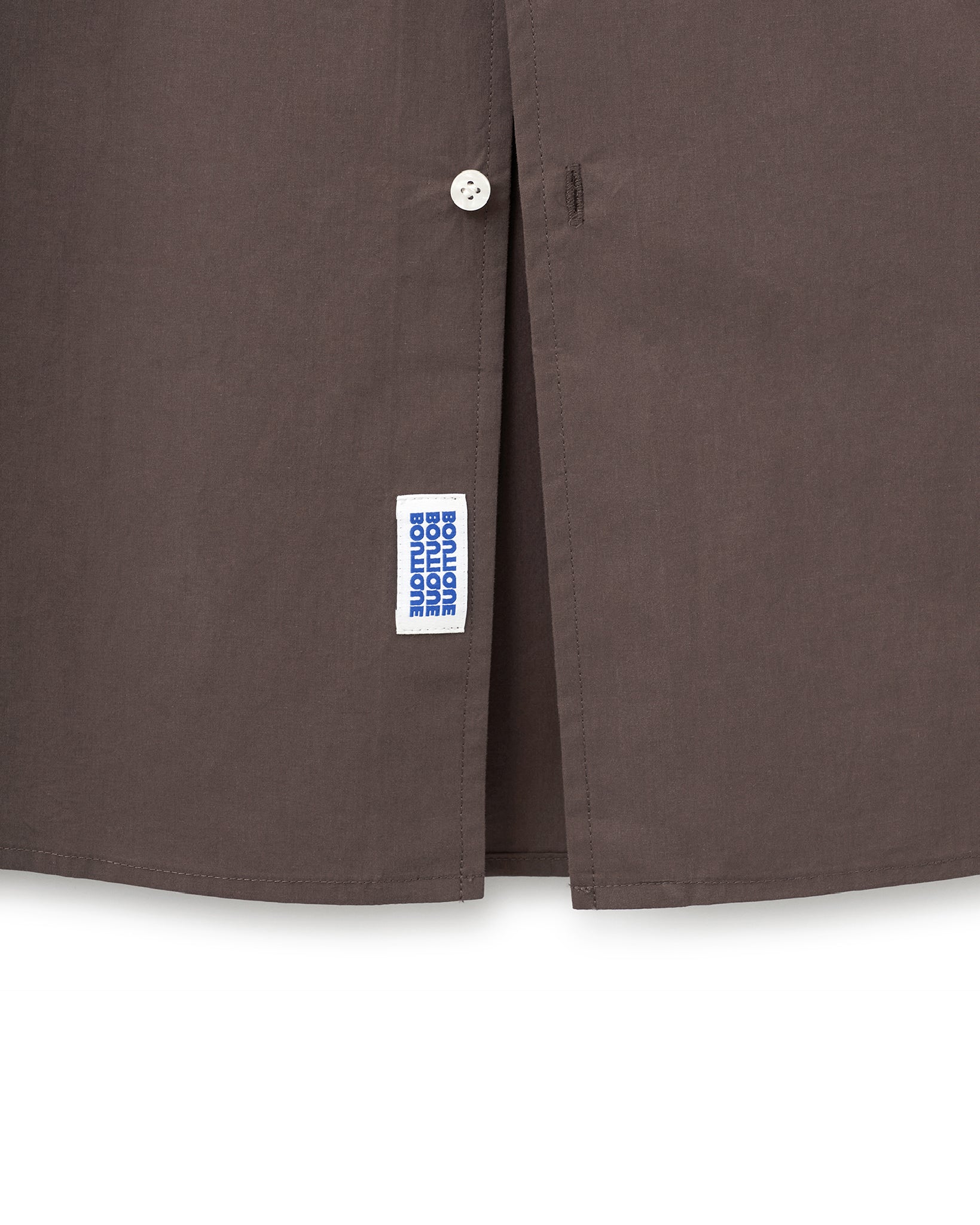 BOUTIQUE SHORT SLEEVE BOX SHIRT DARK BROWN（ブティックショートスリーブボックスシャツダークブラウン）｜ONLINE BOUTIQUE（オンラインブティック）