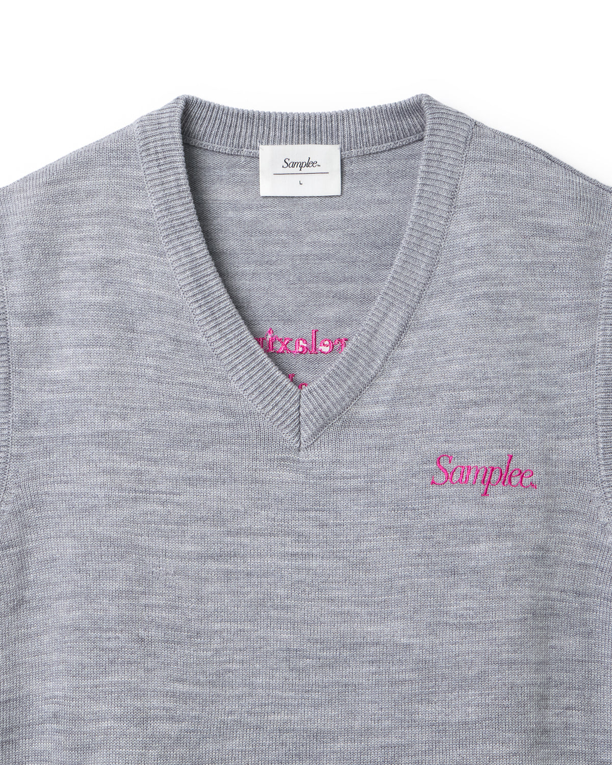 Samplee KNIT LOGO VEST（サンプリー ニットロゴベスト）｜ONLINE BOUTIQUE（オンラインブティック）