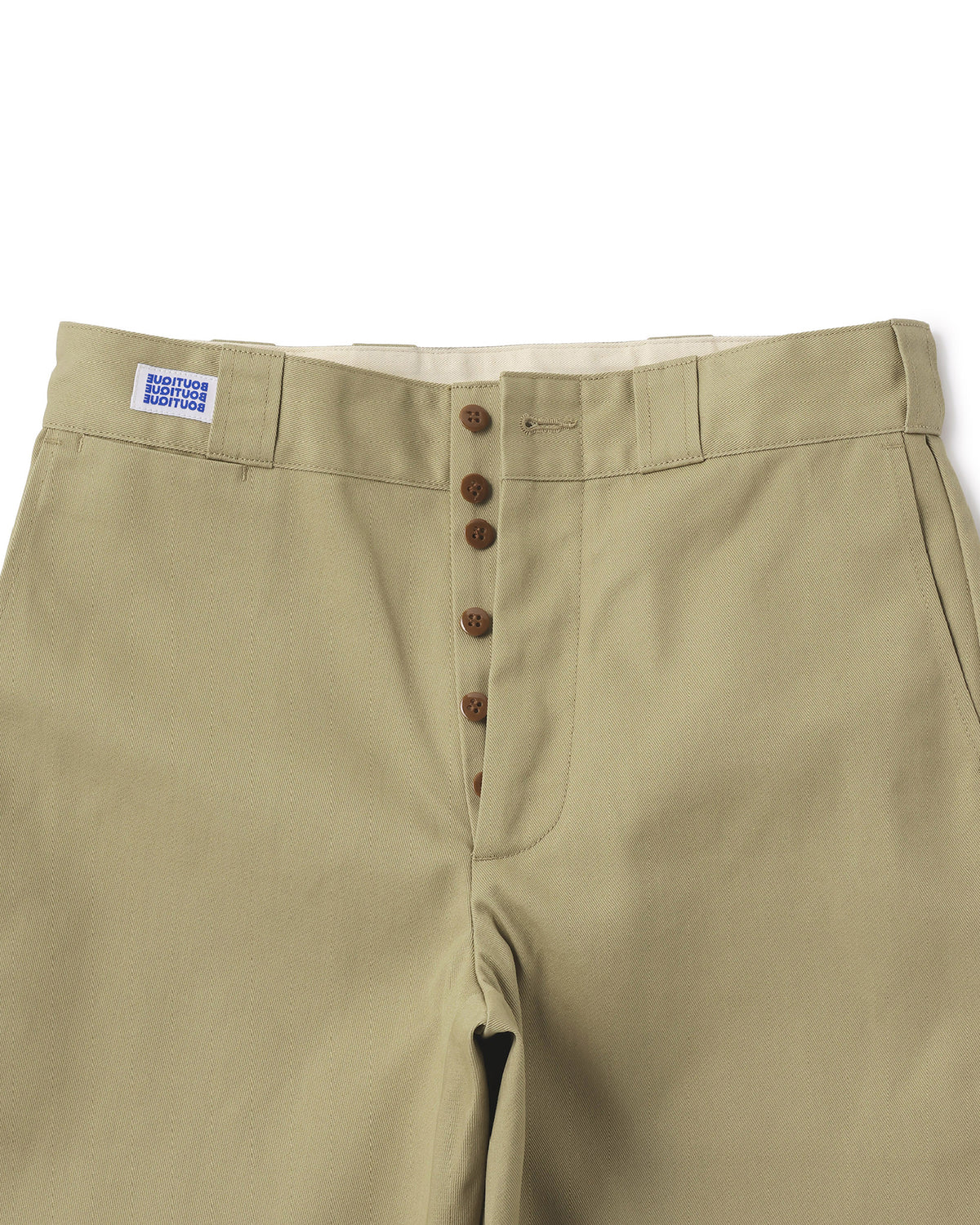 Dickies®︎ × BOUTIQUE 30-25 WORK TROUSERS KHAKI（ディッキーズ×ブティック30-25ワークトラウザーカーキ）｜ONLINE BOUTIQUE（オンラインブティック）