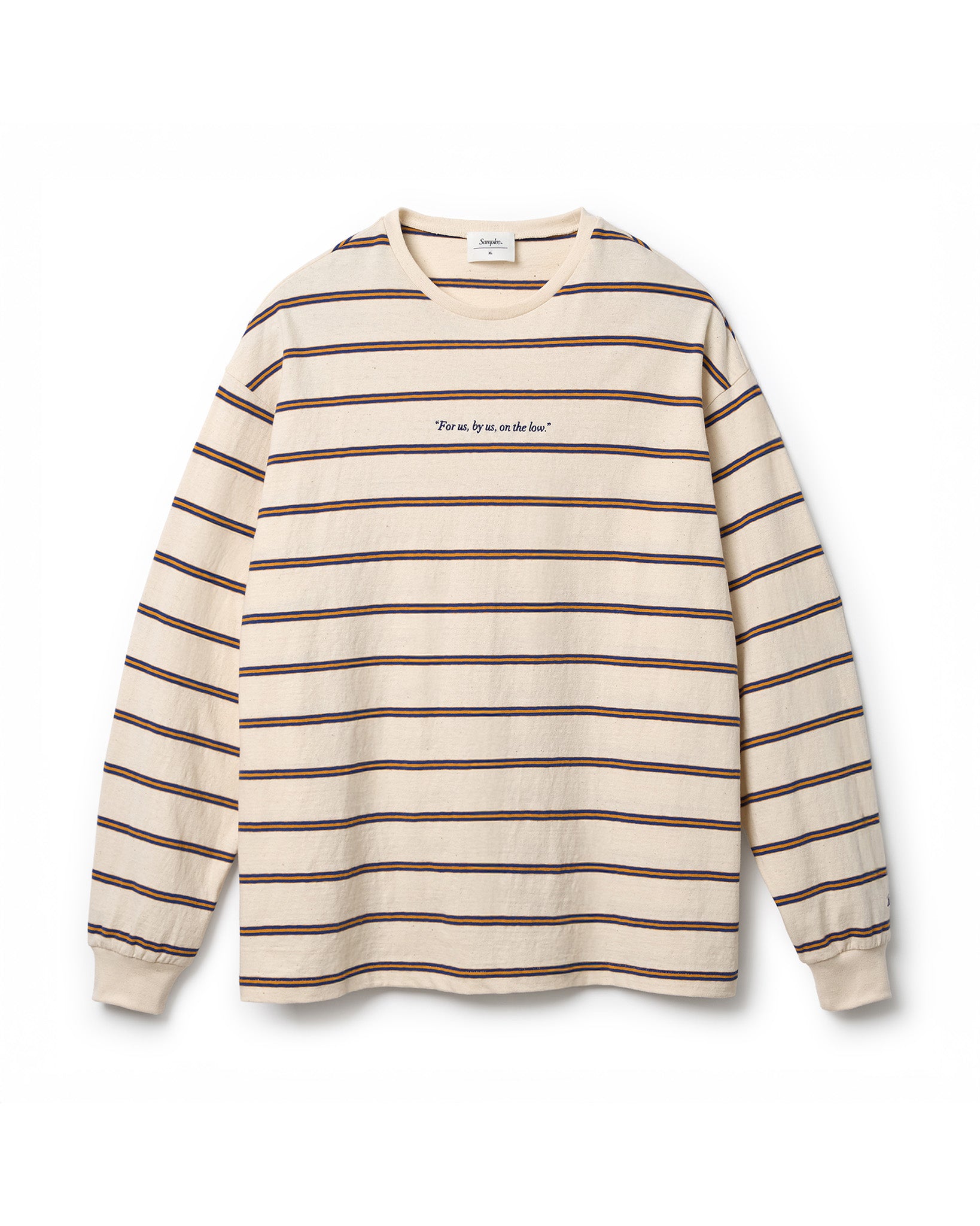 Samplee COTTTON MULTI STRIPE L/S TEE（サンプリー コットンマルチストライプロングスリーブTシャツ）｜ONLINE BOUTIQUE（オンラインブティック）