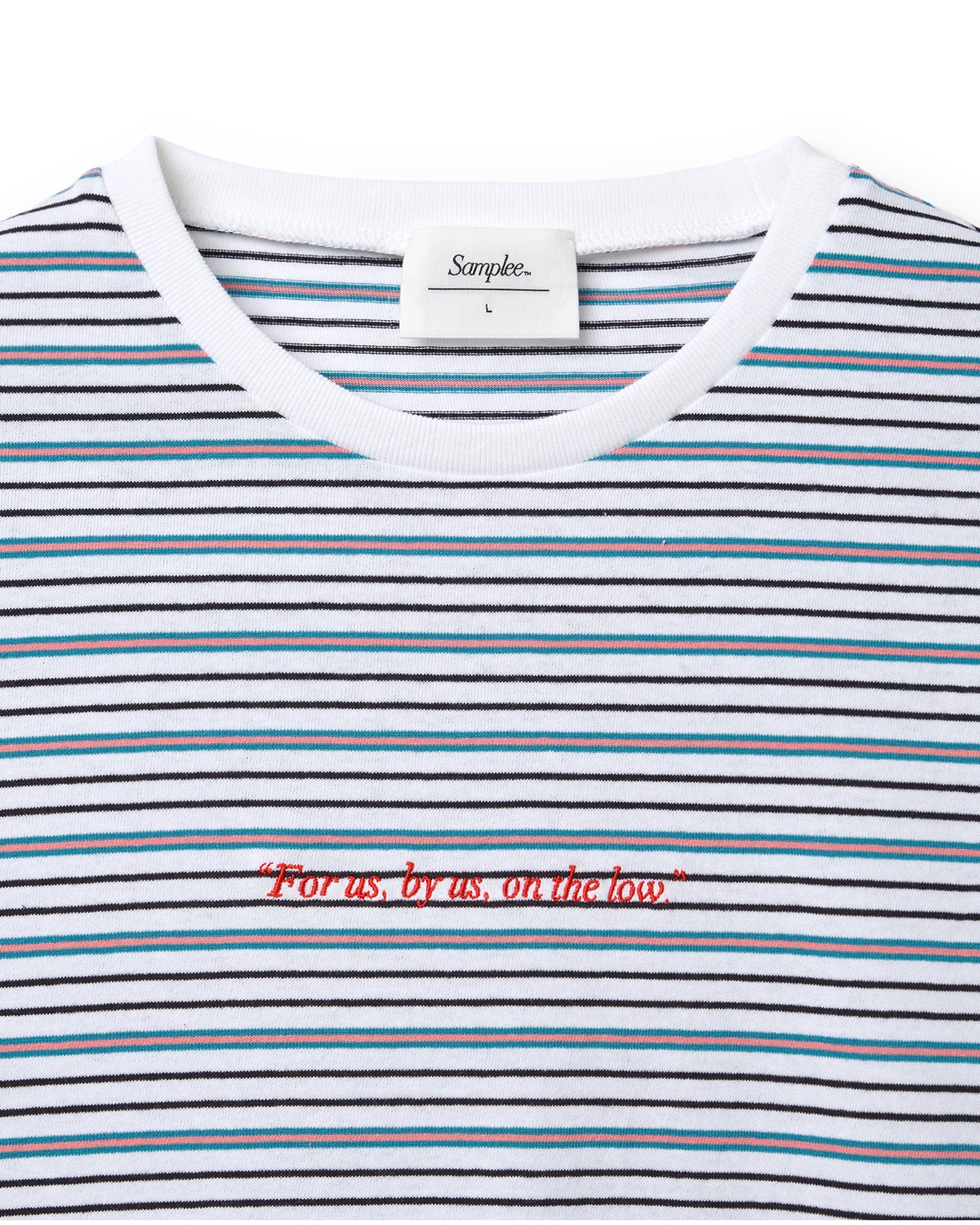Samplee COTTTON MULTI STRIPE S/S TEE（サンプリー コットンマルチストライプショートスリーブTシャツ）｜ONLINE BOUTIQUE（オンラインブティック）