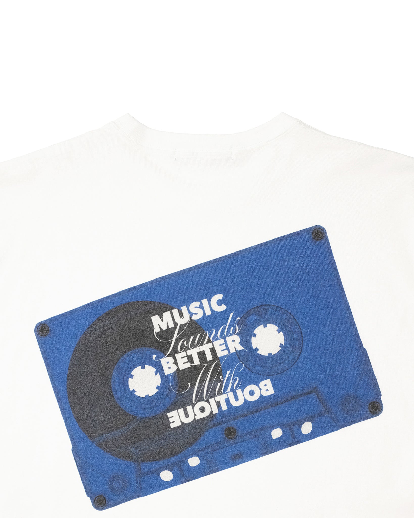 BOUTIQUE CASSETTE TAPE TEE WHITE WHITE（ブティックカセットテープTシャツホワイト）｜ONLINE BOUTIQUE（オンラインブティック）