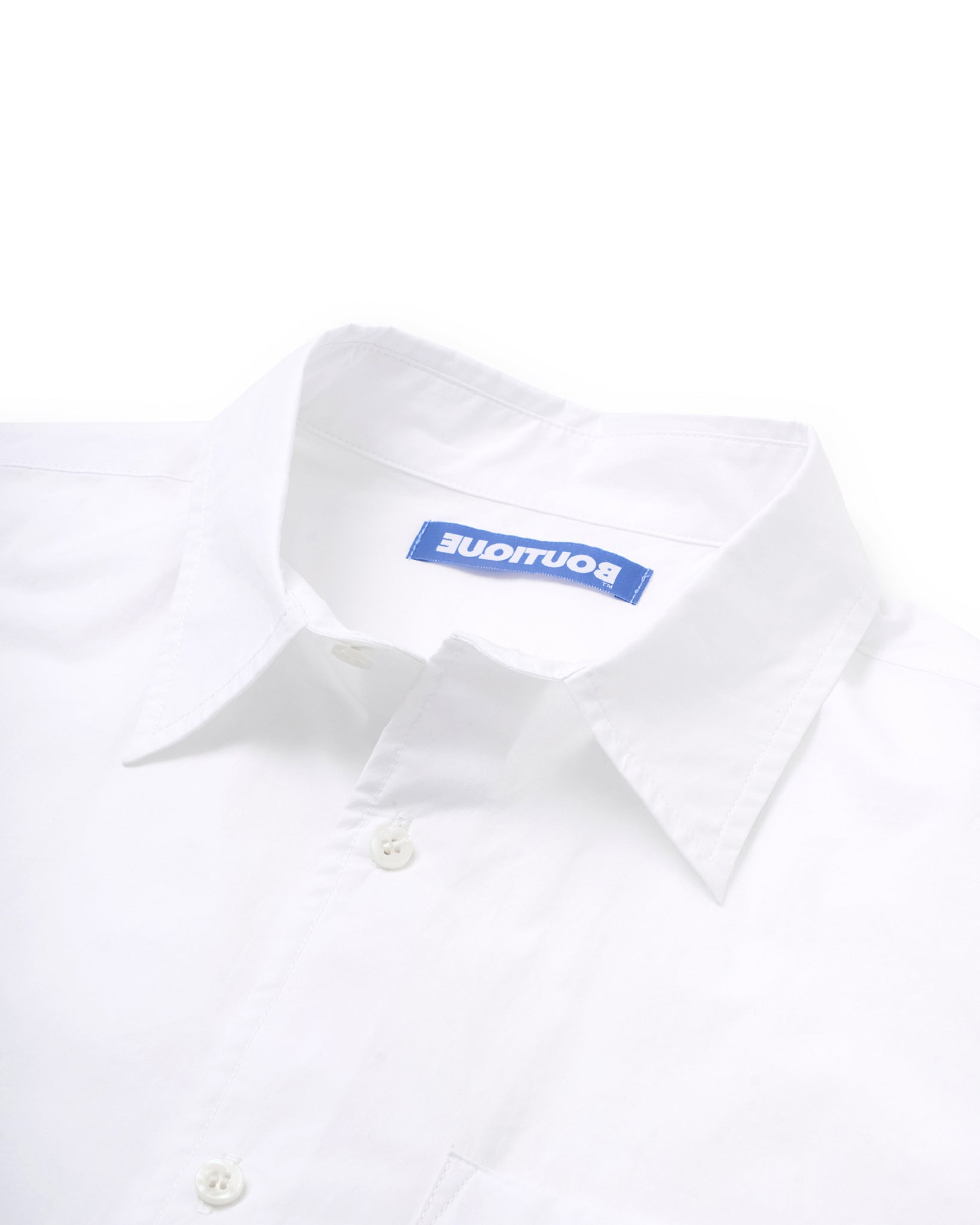 BOUTIQUE SHORT SLEEVE BOX SHIRT WHITE（ブティックショートスリーブボックスシャツホワイト）｜ONLINE BOUTIQUE（オンラインブティック）